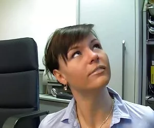 caliente secretaria alemana en medias negras creampie carajo