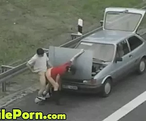 sexo en público con prostituta en carretera