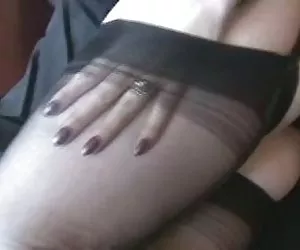 jugar con medias de nylon fullyfashioned